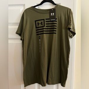 Womens Flag Under Armor Tee